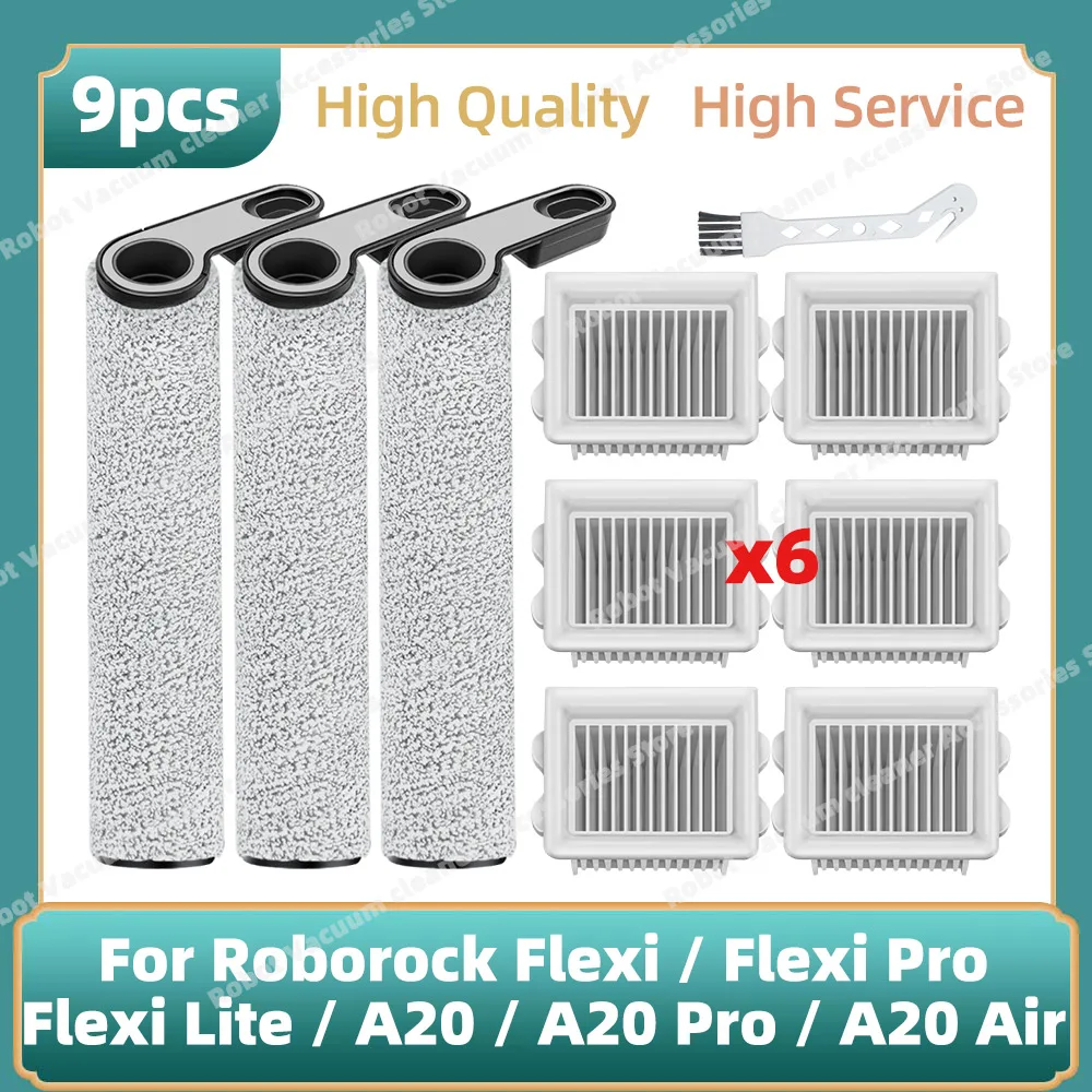 

Soft Roller Brush Filter Compatible For ( Roborock Flexi / Flexi Pro / Flexi Lite / A20 / A20 Pro / A20 Air ) Vacuum Parts