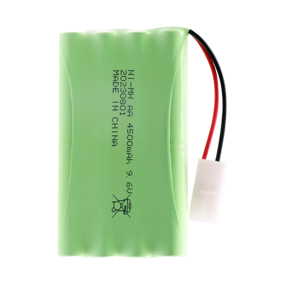 9.6V 4500mah NI-MH AA Rechargeable Battery Pack for RC toys Car Tanks Trains Robot Boat Gun tools 9.6V high capacity AA battery