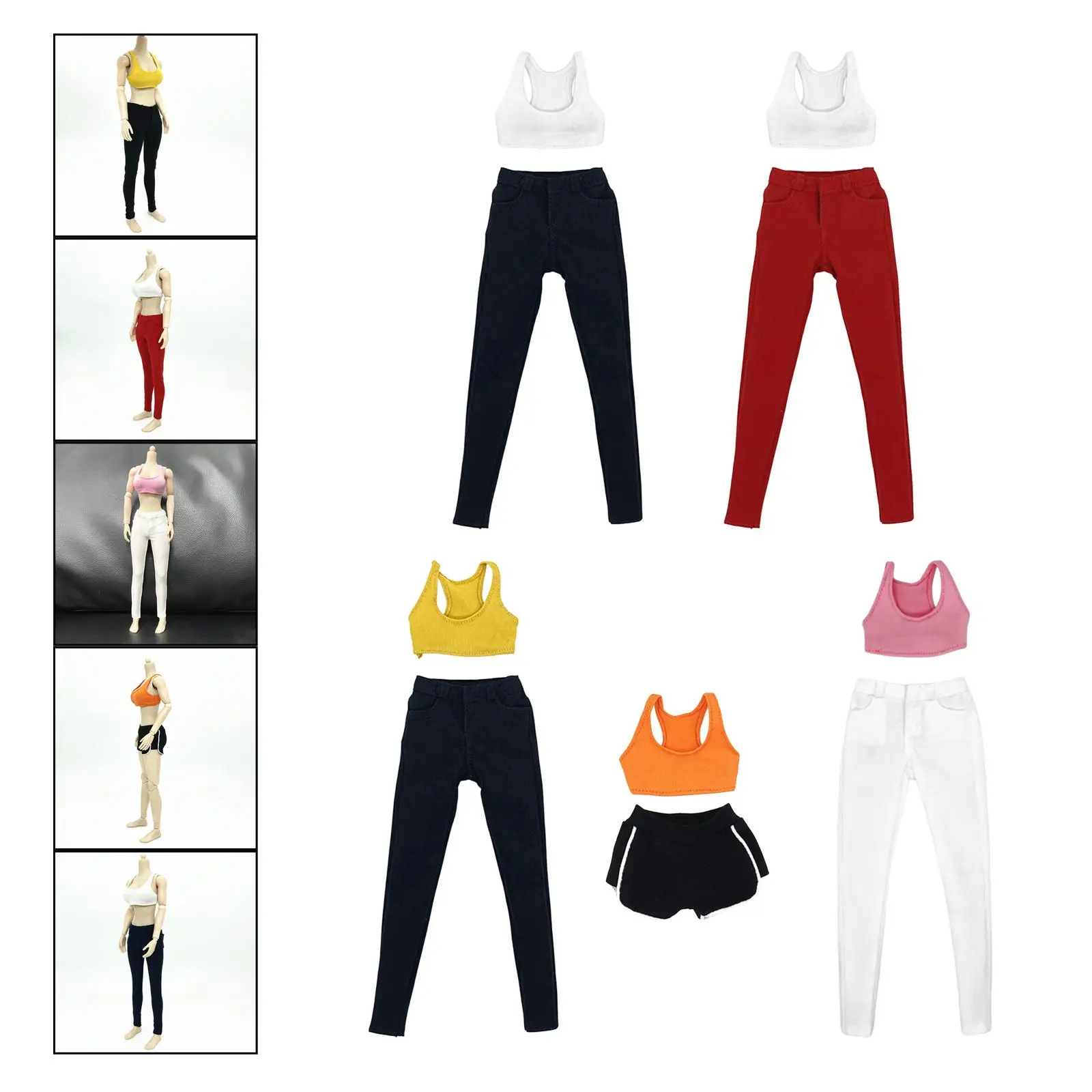 Fashion 1/6 Scale Female Dolls Clothing Women Figures Doll Clothing Handmade Uniform for 12'' Womans Figure Doll Accessories view 6