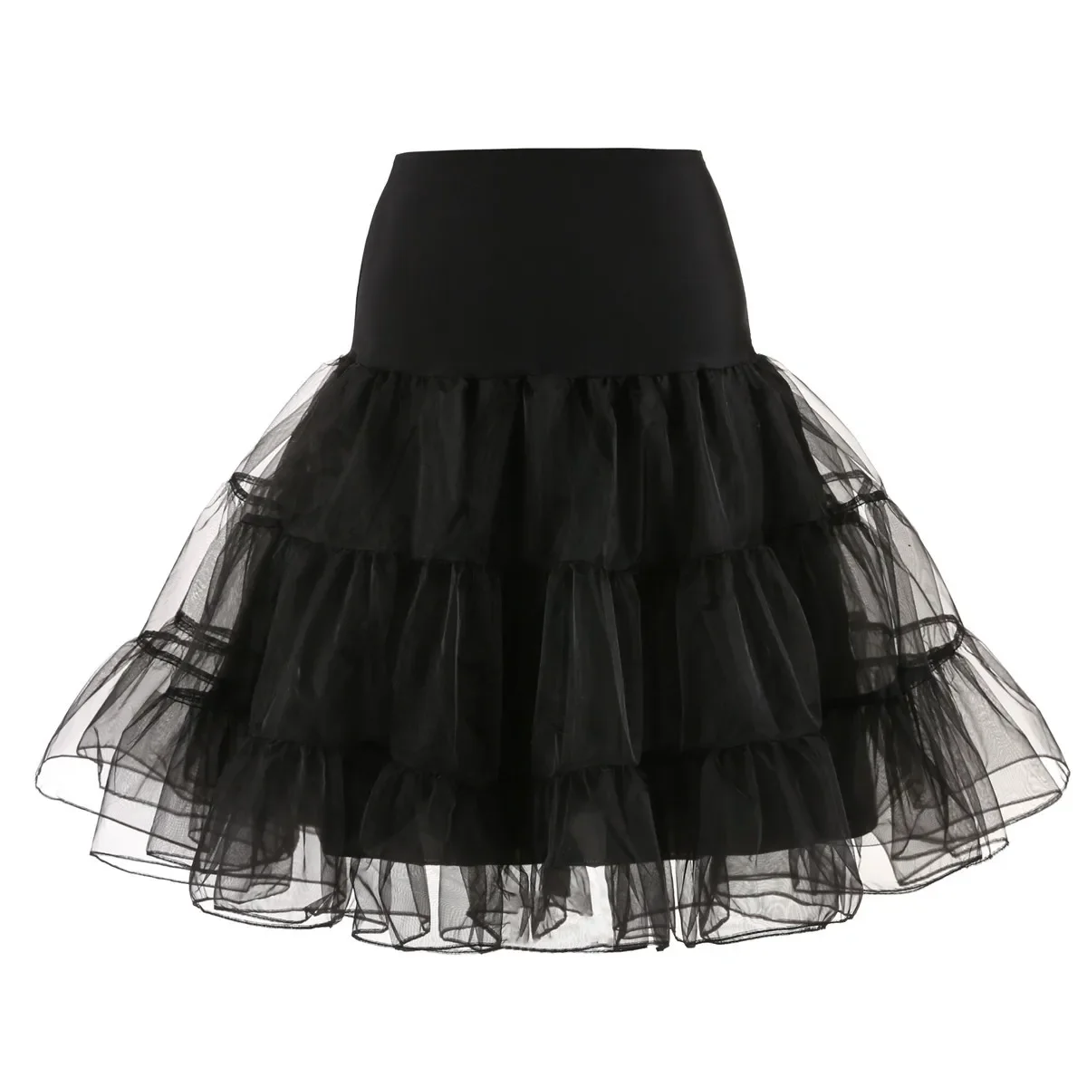 

New Organza Halloween Crinoline Vintage Bridal Petticoat for Wedding Dresses Underskirt Rockabilly Tutu 4 Colors