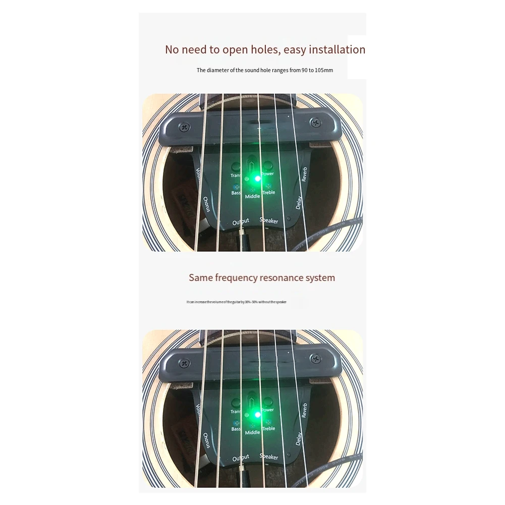 B53CC JS-APE301 Acoustic Guitar Vibration Pickup Vibration Musical Instrument Accessories