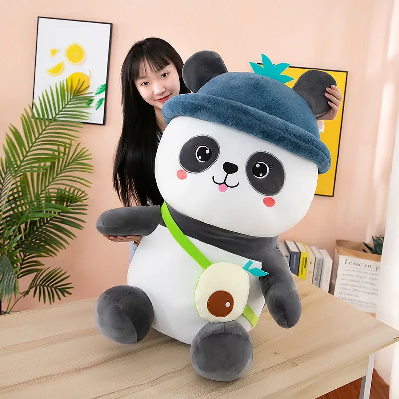 Süße Kawaii gefüllte Panda-Puppe, Plüschtier für Kinder, Geburtstag, Weihnachten, Geschenk, bezaubernder Cartoon, Yoyou Pandadun, Rucksack, Buddy