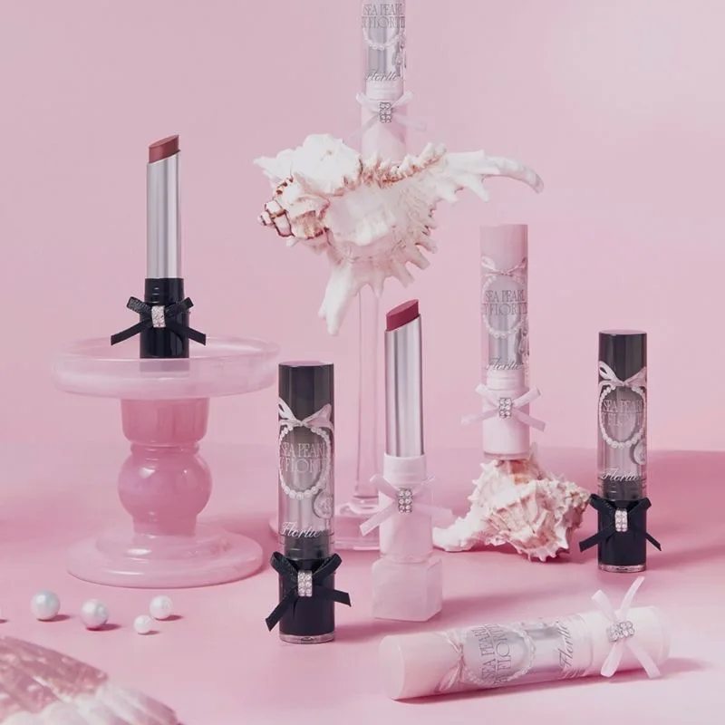 FLORTTE ガラス海シリーズソリッドリップグロスミラーリップグロスウォーターライト韓国リップティントリッププランパーグロス保湿口紅