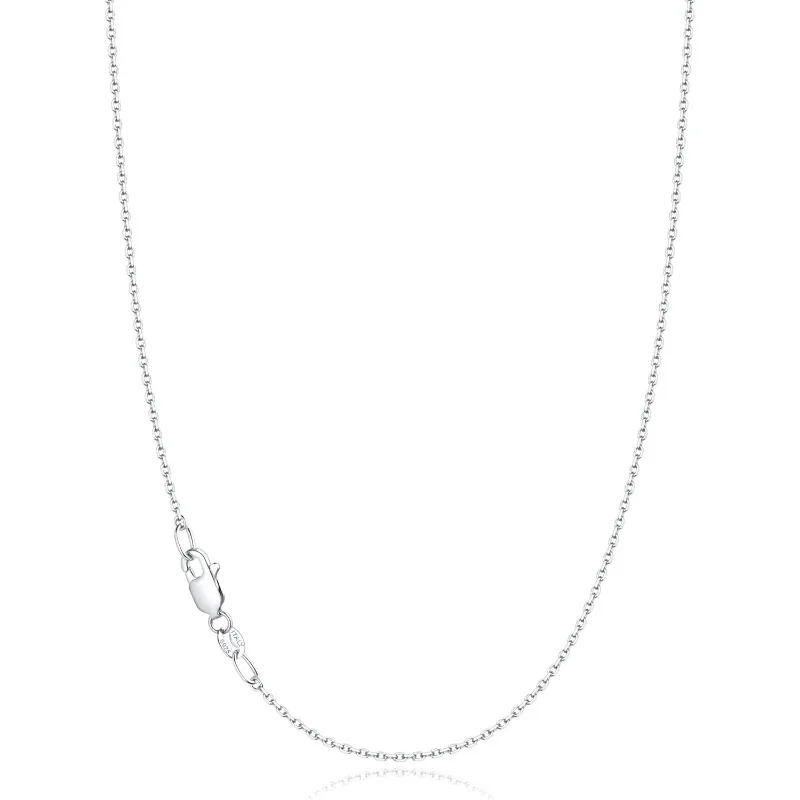

Silver chain necklace for women, 1.1mm chain necklace, thin, delicate and strong, 14 inches