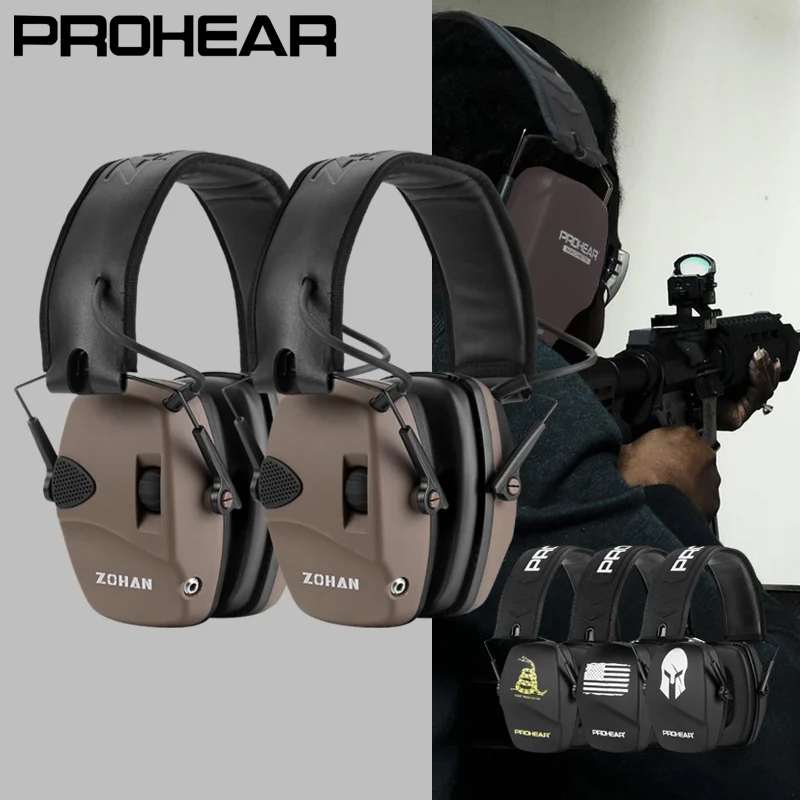 

PROHEAR Passive Noise Reduction Earmuffs for Shooting Gun Range Hunting Mowing Professional Safety Foldable Hearing Protector