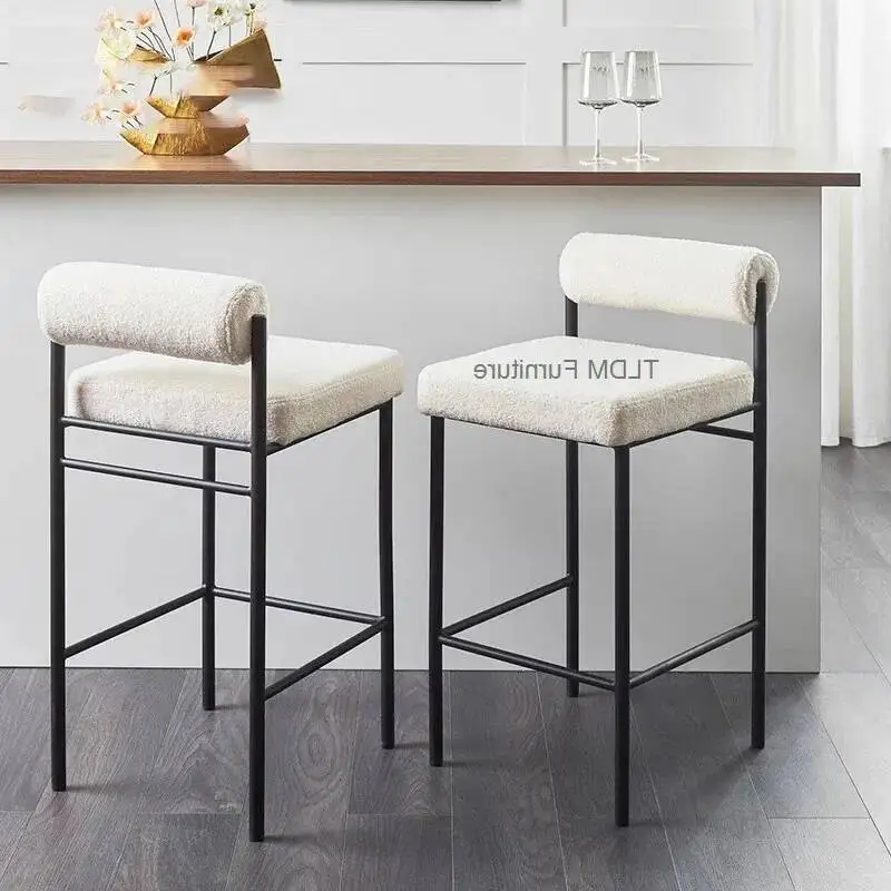 Sillas Nórdicas de Bar, Jardín, Banqueta Ergonómica, Cómoda, Minimalista, para Camping, Moderna, para Juegos, de Madera, Color Gris, Juego de Muebles