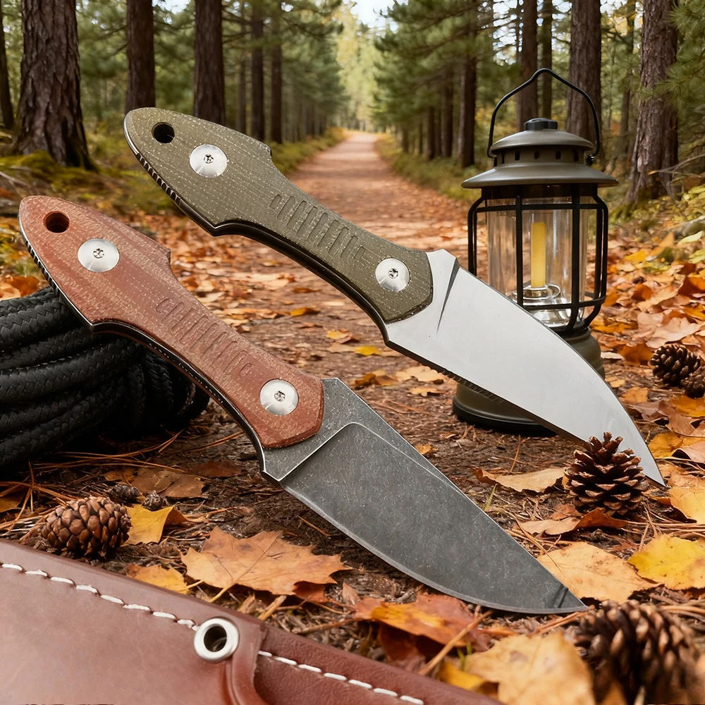 

Durable Outdoor Camping Hunting Portable Straight Knife D2 Blade Wilderness Adventure Knife G10 Handle Jungle Rescue EDC Tools