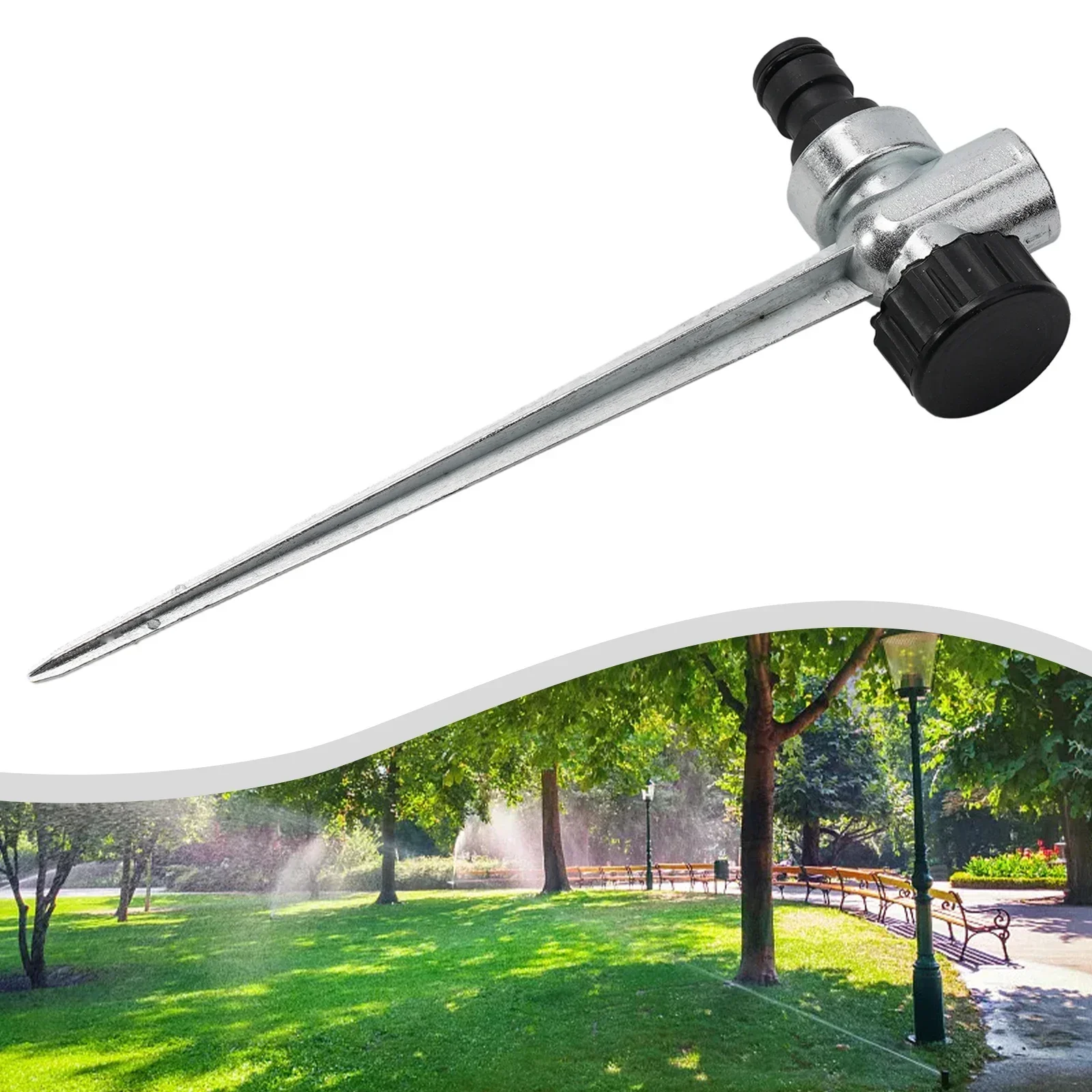 

Garden Sprinkler 1/2-inch Quick Connector Zinc Alloy Spike Degrees Rotary Yard Lawn Automatic Irrigation System Spray Nozzle