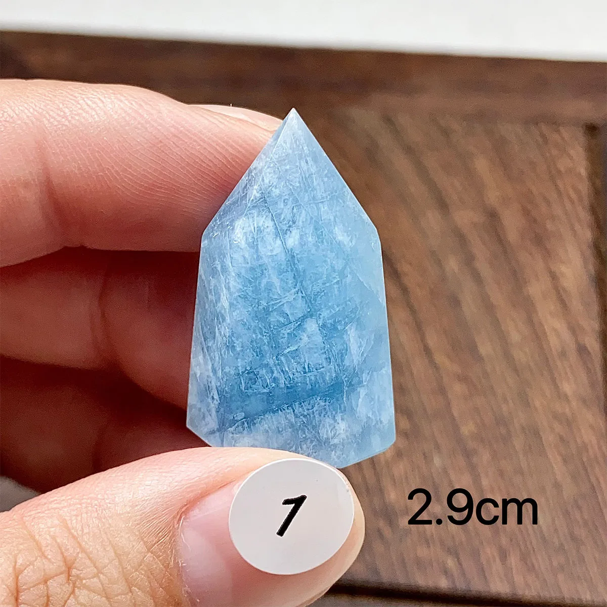 1PC Small-Sized  Natural High-Quality Crystal Aquamarine Tower, Spiritual Energy Home Decoration Crystal Tower Gift