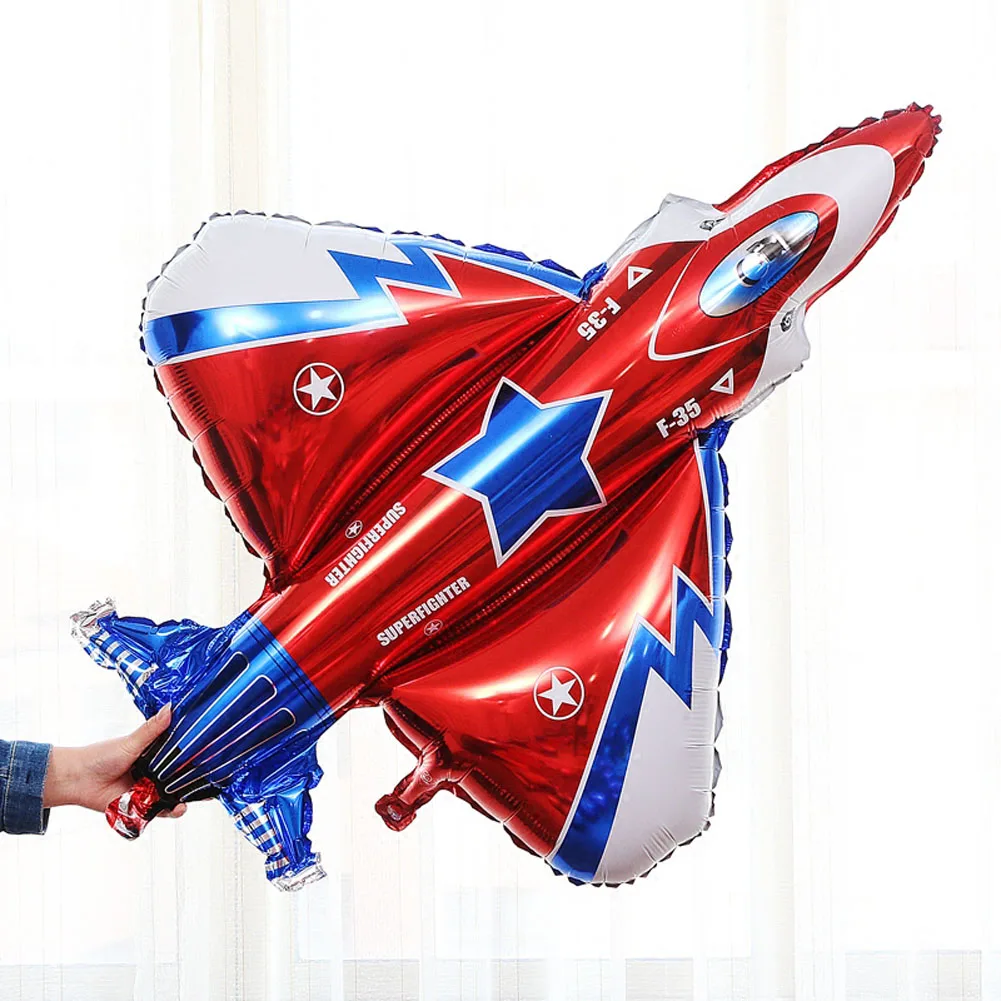 Airplane Aluminum Foil Balloons Plane Globos Aircraft Air Balloon Kids Boy Inflatable Toy Birthday Party Decorations Baby Shower