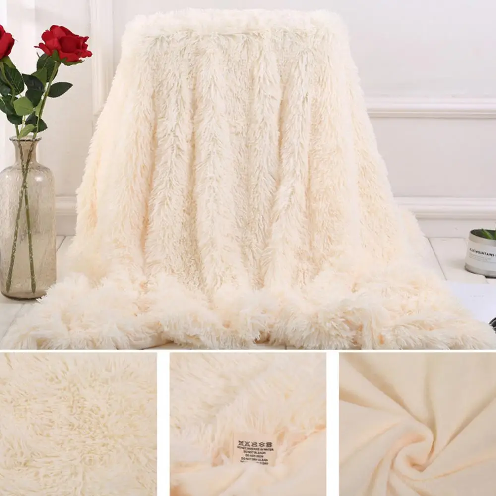 Blanket Throw Blanket Soft Warm 80x120cm Fluffy Shaggy Bed Sofa Bedspread Bedding Sheet Throw Blanket