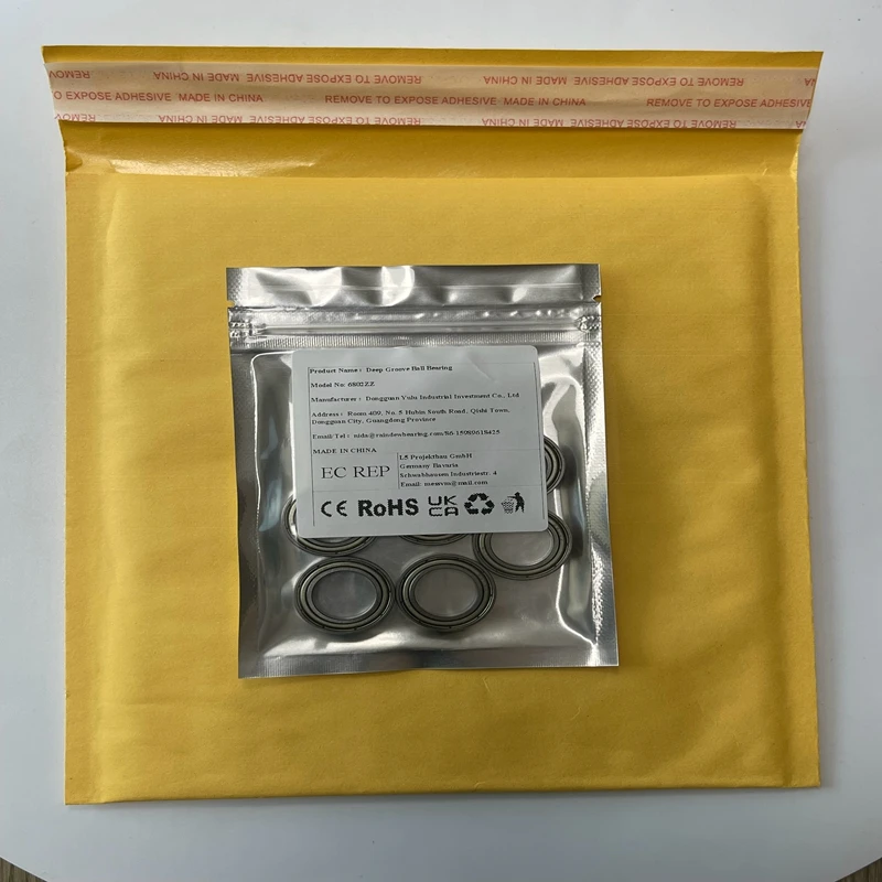 

10PCS 6802ZZ 15X24X5 mm High Quality ABEC-7 Deep Groove Ball Bearing