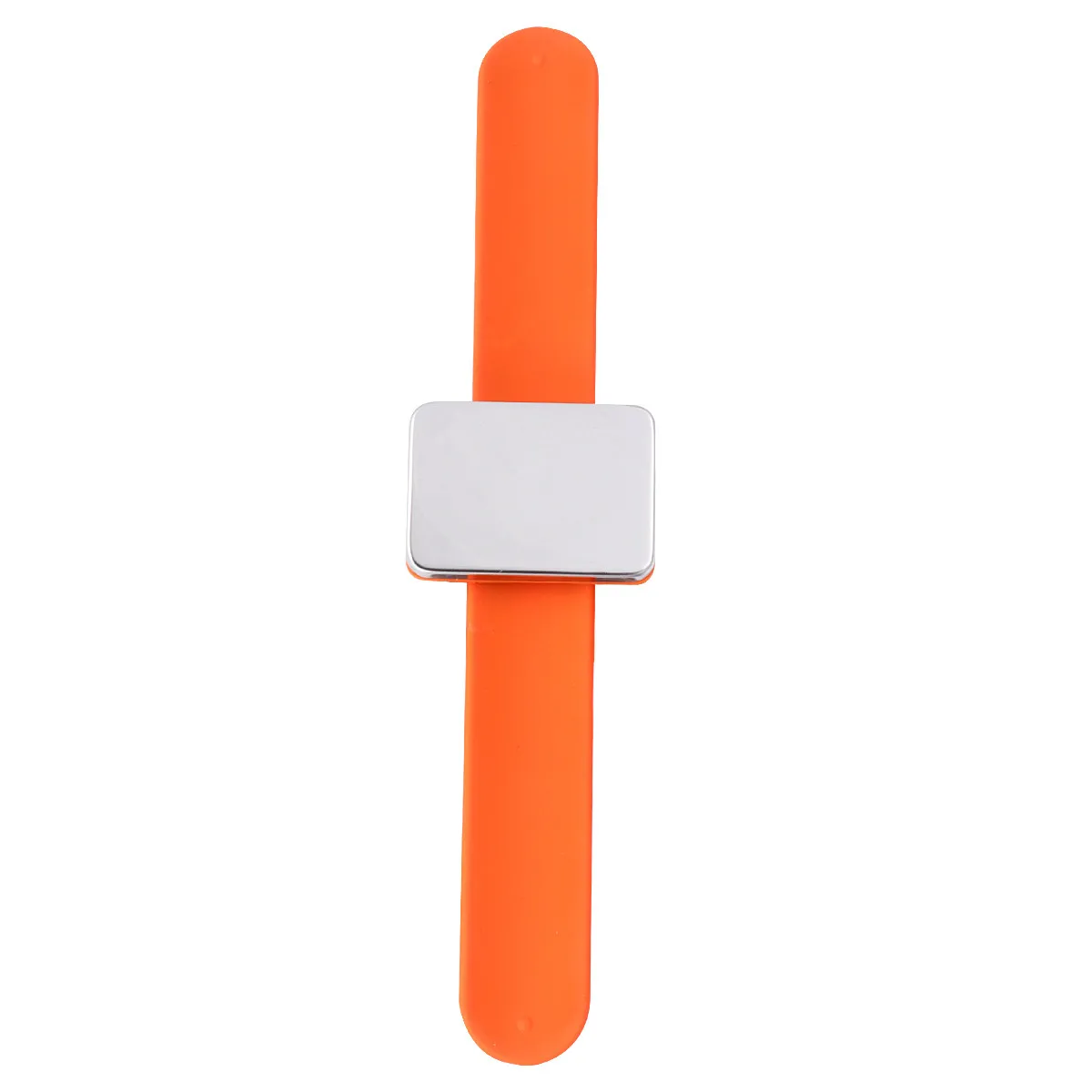 Hairdresser Magnetic Slap Bracelet Silicone Bobbie Pin Holder Orange Hair Clips Organizer Hair Salon Supplies Silicone Bracelet