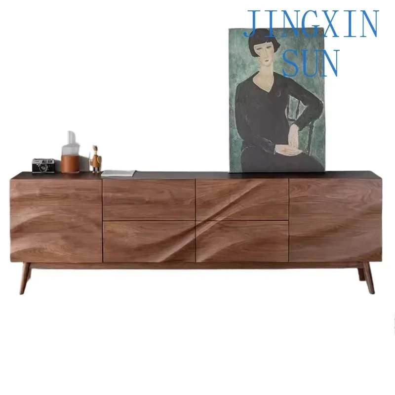 Modern Stand TV Cabinet Entertainment Center Electric Fireplace Floating Wood Console Storage Unit Muebles Home Furniture