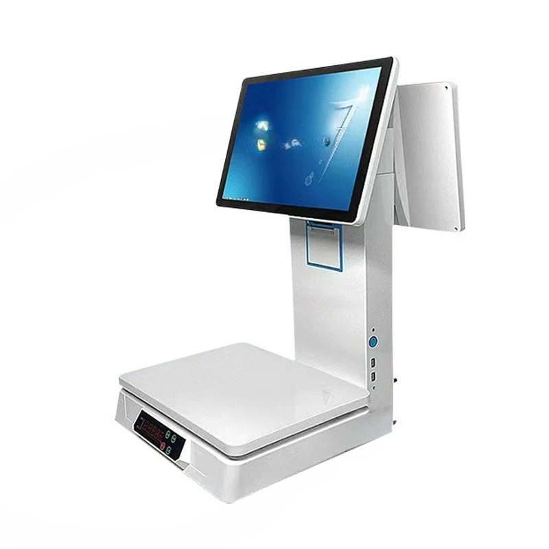 AI intelligent identification weighing cash register integrated scale supermarket system fresh fruit store touch dual