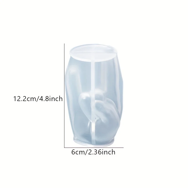 1pc Large Rock Gesture Silicone Mold Hand Finger Gesture Silicone Mold for Resin Ring Holder Candle Making view 6
