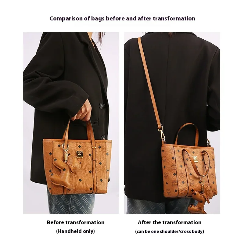 Leather Purse Strap Replacement Crossbody Handbag Long Adjustable Strap for MCM Mini/Small Toni Visetos 94-120cm