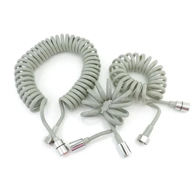 フレキシブルスプリングシャワーヘッドホース、シャワーチューブ、プラスチック水、トイレビデスプレー、電話回線、ソフトホース、バスルームアクセサリー、2m、5m