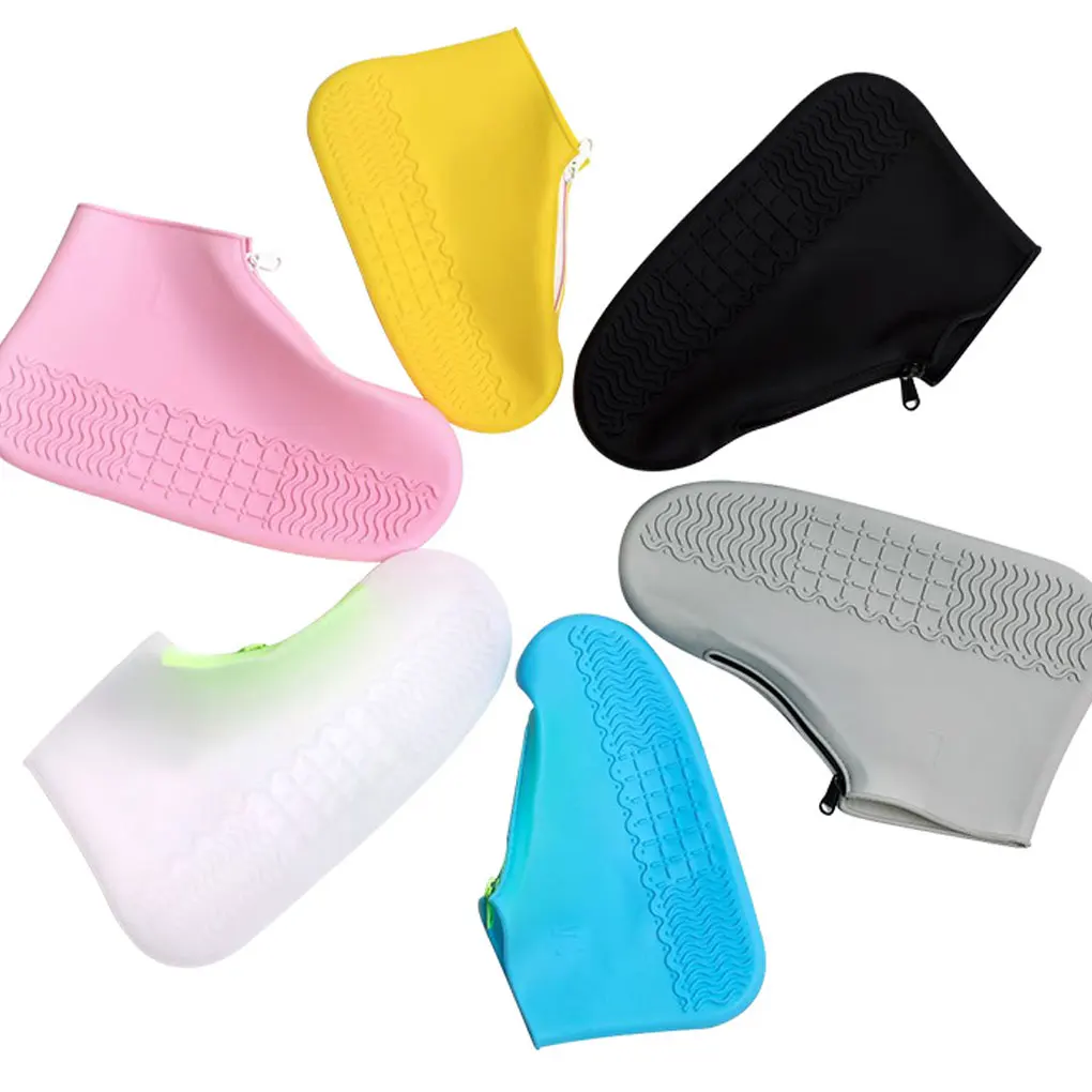 2x Black Convenient And Eco-friendly Shoe Covers Shoes Clean And Dry In Any Situation Reusable