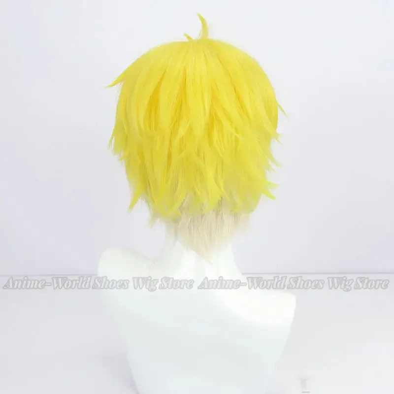 Парик для косплея Sonny Brisko You Turber NIJISANJI Золотисто-желтый и лимонно-желтый разноцветные синтетические волосы