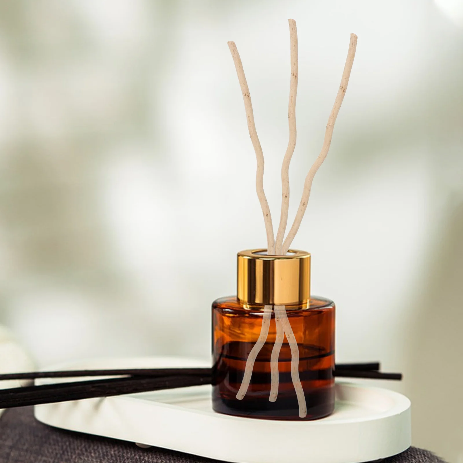 

50Pcs Natural Wood Diffuser Sticks Replaceable Aroma Reed Sticks for Essential Oil Diffusers Room Fragrance Decor