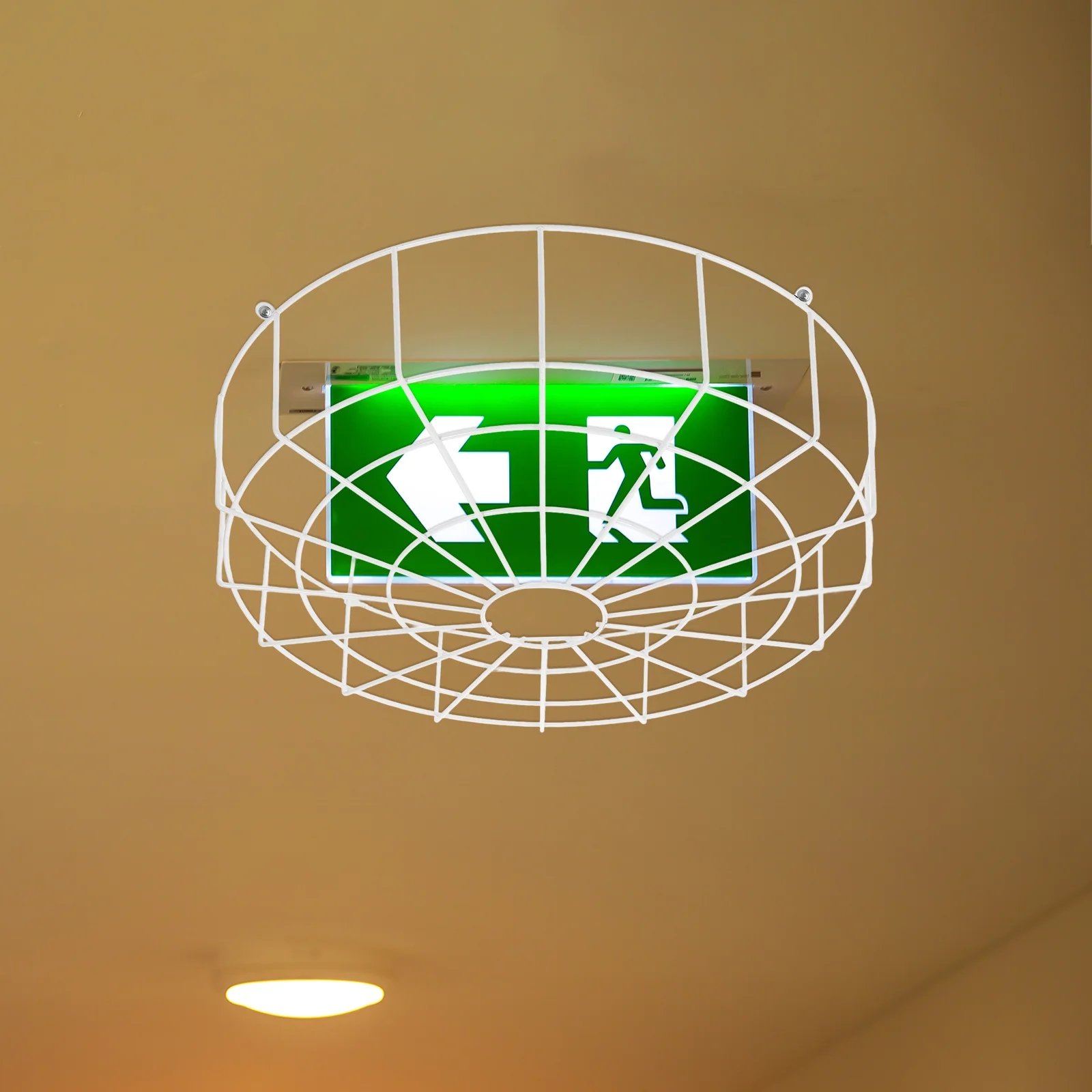1Set Metal Wire Guard for Emergency Light Protective Cover Exit Sign Wall Mounted Lamp Shade Frame Lampshade Frame
