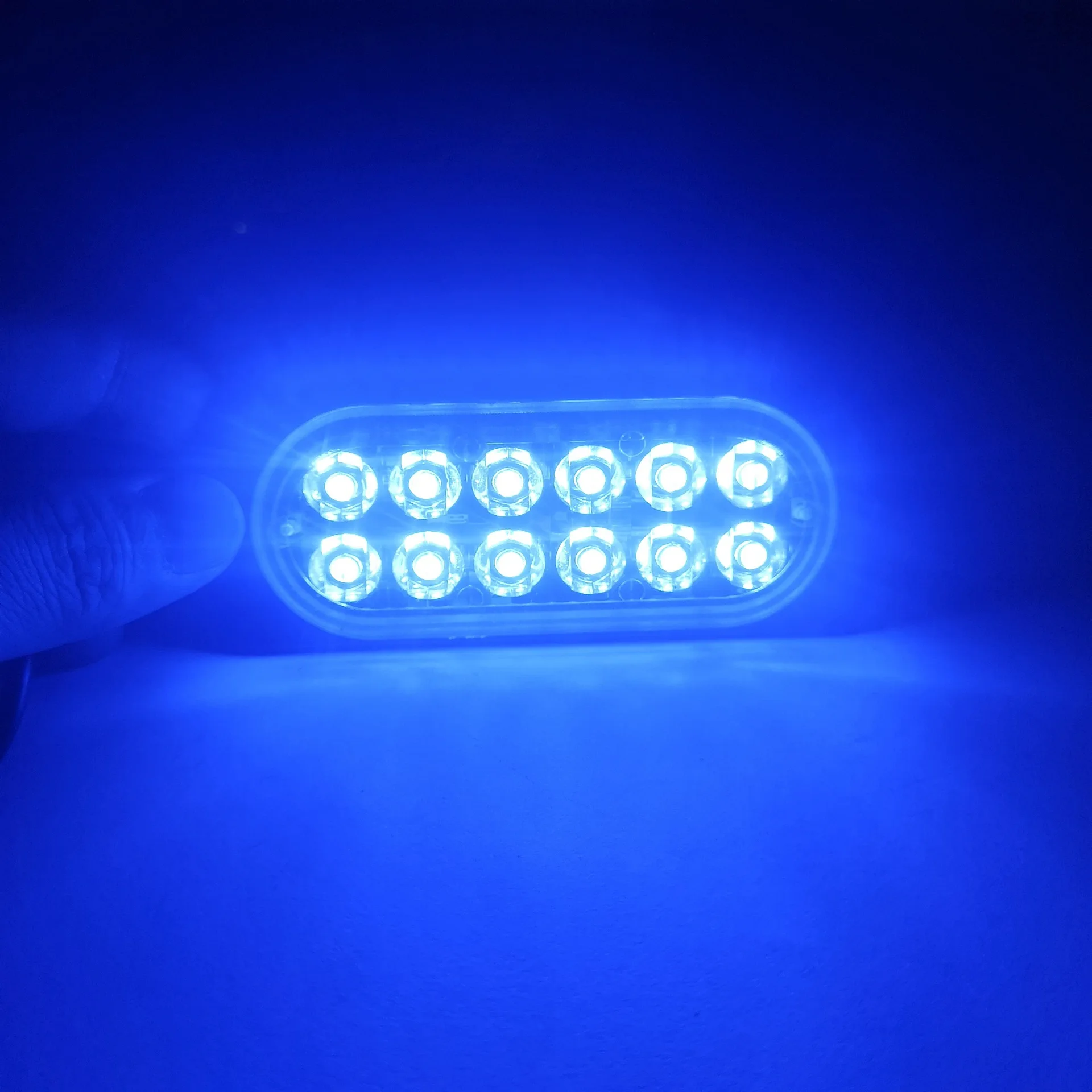 1x Truck 12V 24V 12smd LED Constant Warning Light Grille Lightbar Car Beacon Lamp Amber Yellow White Red BlueTraffic Light ABS