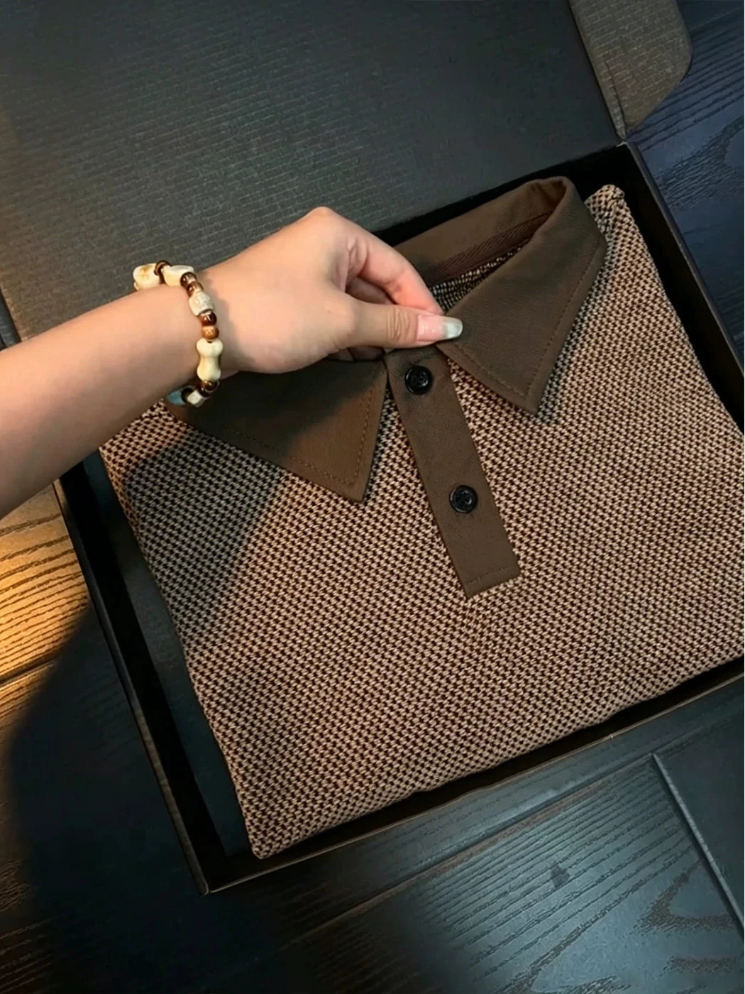 Dragon Scale Texture Short Sleeve  Shirt Men's Summer Honeycomb Mesh Breathable T-Shirt American Style Shoulder Flip Coll...