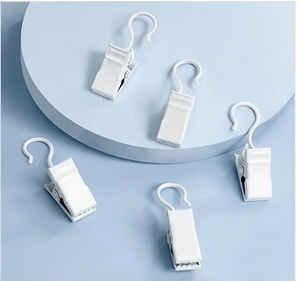 40Pcs Hook Clips for Curtains Clothes Photos String Lights Display Metal Hanging Clips Secure Easy to Use Stylish Light
