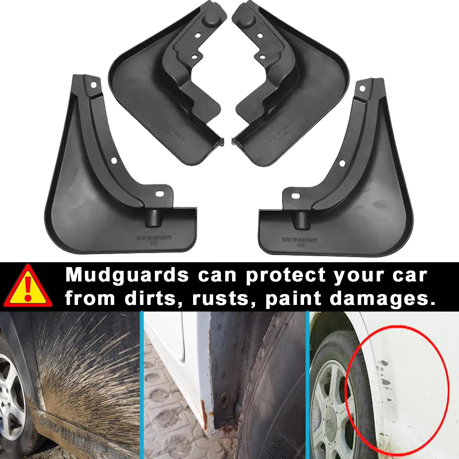 4pcs Mud Flaps For Great Wall Haval Jolion 2021 Auto Front Rear Mudguards Fender Liner Mudflaps Wheel Protector Car Accessories