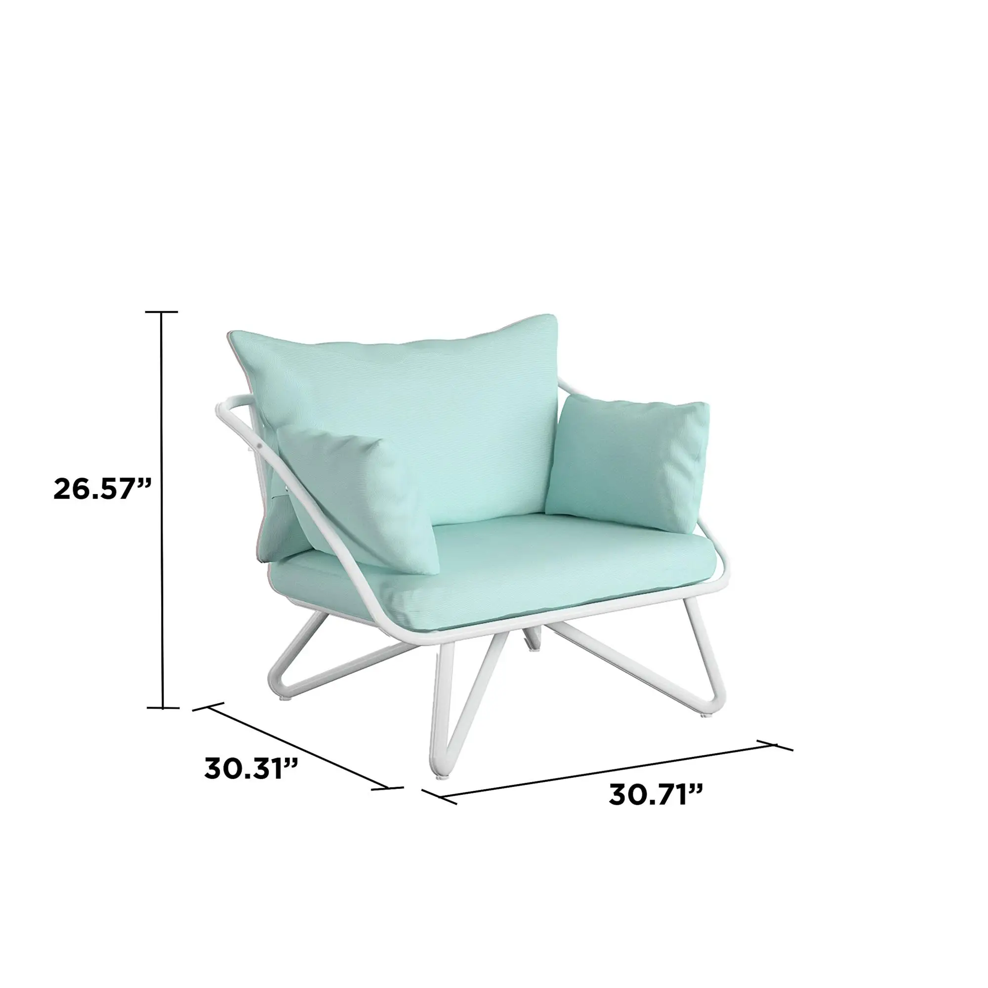 Modern Durable Steel Eco-Friendly Outdoor Lounge Chairs