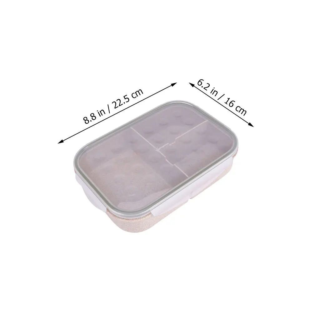 مجموعة واحدة من صندوق بينتو البلاستيكي خفيف الوزن وحاوية الغداء المحمولة للمدرسة والمكتب في الهواء الطلق لتخزين الفاكهة وحامل الطعام المختوم