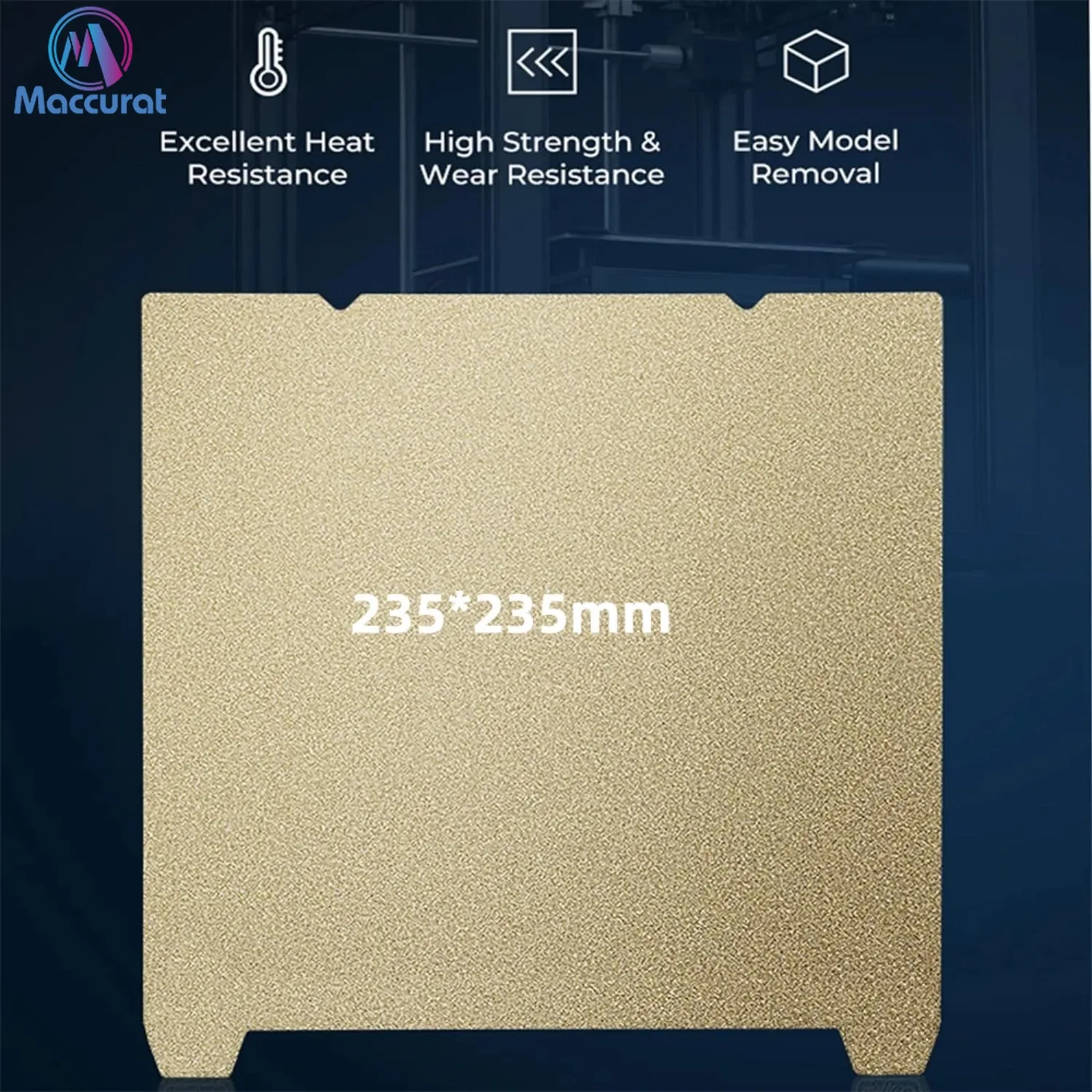 Double-Sided Textured PEI Sheet 235x235mm 310x315mm,3D Printe Build Plate Spring Steel Print Bed for Creality K1/K1MAX/EnderV3KE
