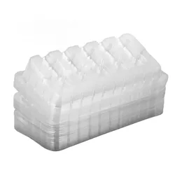 50Pcs Disposable Cartridge Needle Tray Tattoo Cartridge Needle Trays Disposable Transparent Tattoo Cartridge Needle Plates