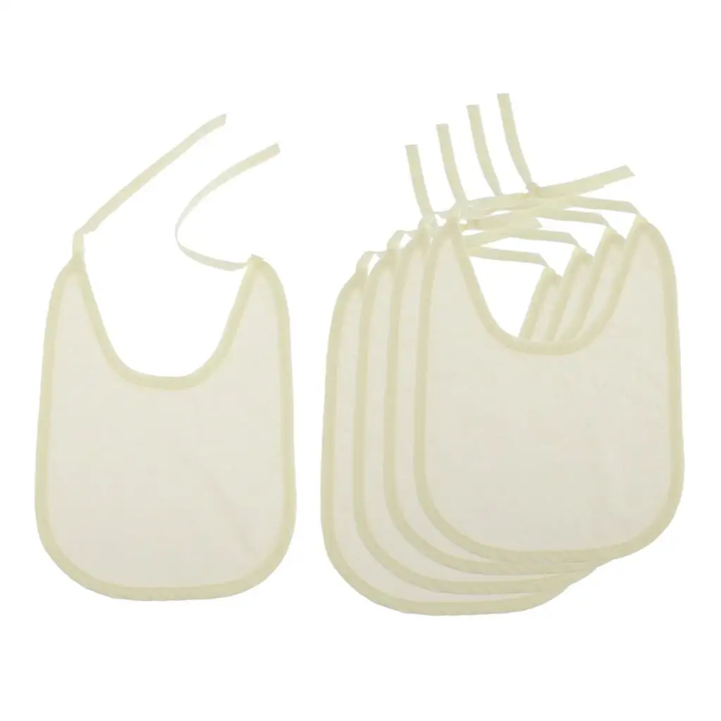 Durable Adult Disability Bib Easy Clean Waterproof Dining Cloth Protector for Elderly Meal and Assist Care