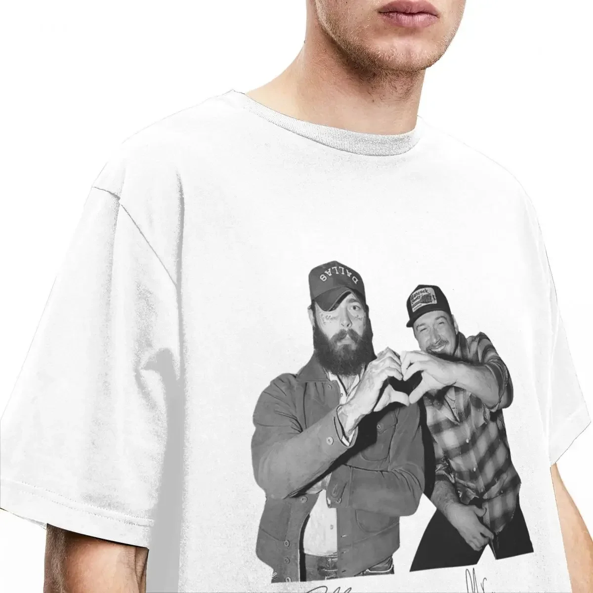 Posty And Morgan I Had Some Help Shirt Men Women It Takes Two Wallen And Malone Pure Cotton T Shirt Crew Neck Short Sleeve Tops