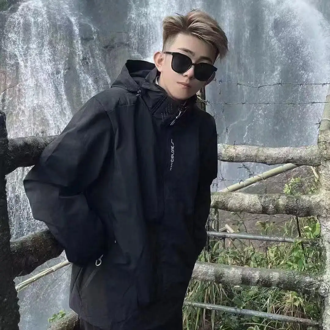 

ex Loose Fit Outdoor Climbing Jaet American Functional Sle for Couples Autumn Winter Workwear Versatile Long Coat