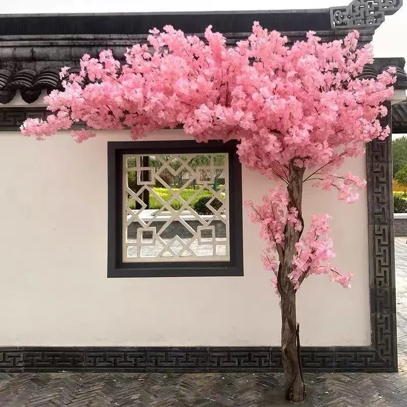 

Simulation cherry tree fake peach tree large plant wishing plum tree living room shopping mall wedding hotel decoration