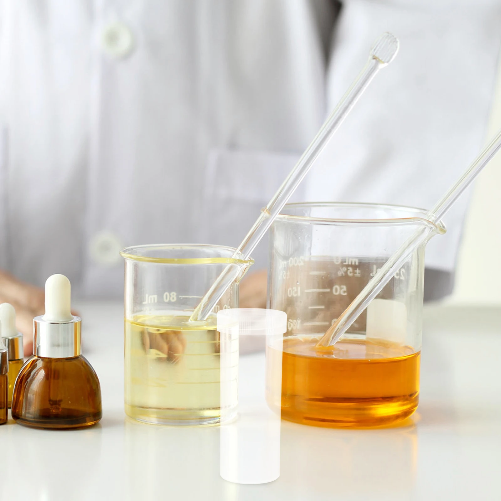 3pcs Staining Jar โปร่งใสย้อมสี Coplin สไลด์ใสขวดยาสไลด์พลาสติก Lab Vials คอนเทนเนอร์