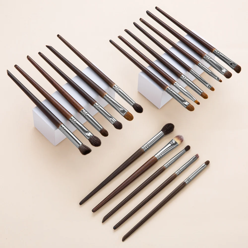 Bethy Beauty 24PCS Natural Goat Hair Makeup Brushes Set Professional Kit blending smudging brush shader