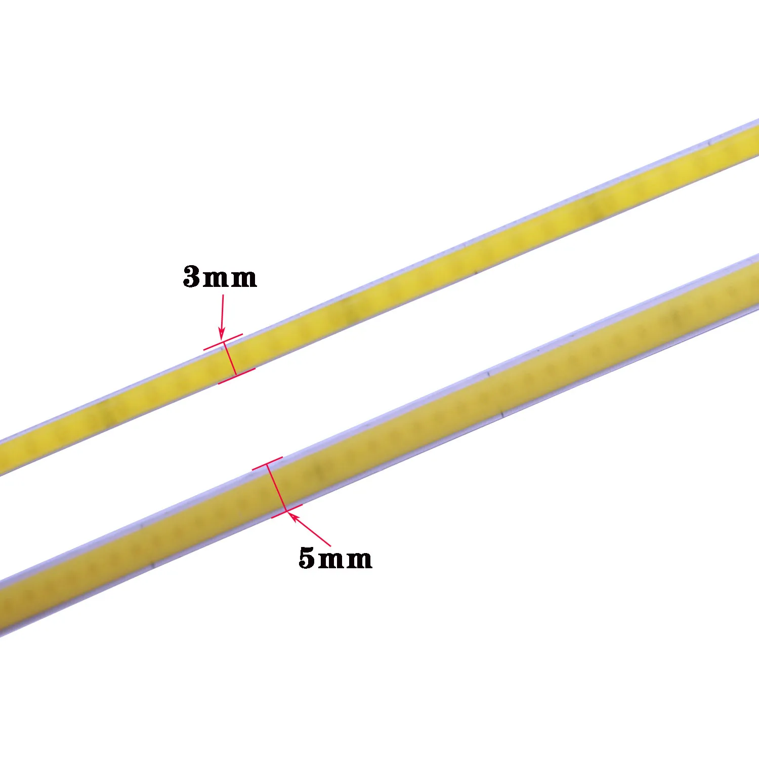 Hohe Dichte, flexibel, 5 V, 12 V, 24 V, LED-FOB, COB-LED-Licht, warm, Natur, kühles Weiß, linear, 3 mm, 5 mm, 8 mm, 10 mm Klebeband, 400 320 LEDs/M, 4000 K