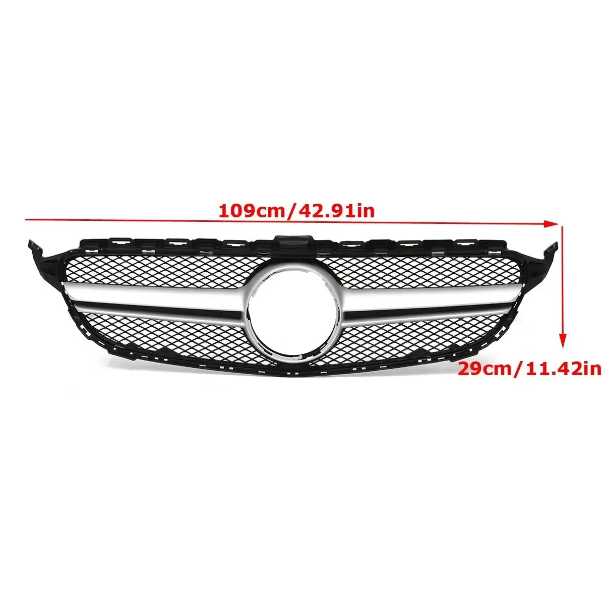 Diamond/GTR/AMG/C63S Style Front Bumper Radiator Grill For Mercedes For Benz C Class W205 C200 C250 C300 C350 2015-2018 Body Kit