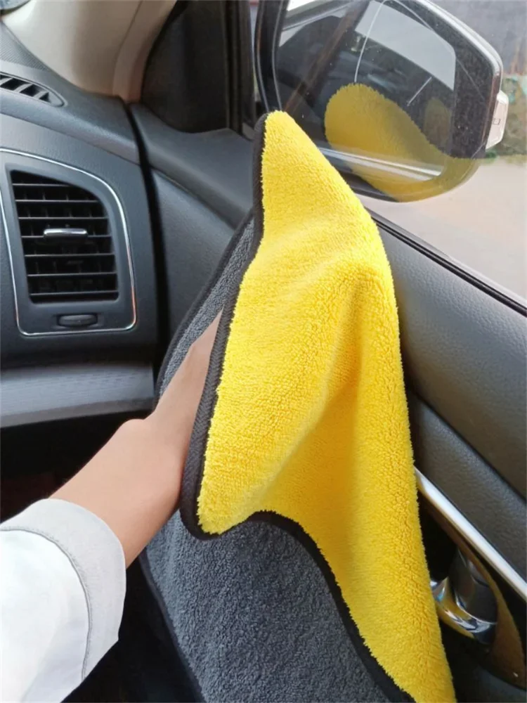 1/2/6 Pack Car Cleaning Cloth Professional Cleaning Car Wiping Microfiber Towel Car Wash Towel Accessories