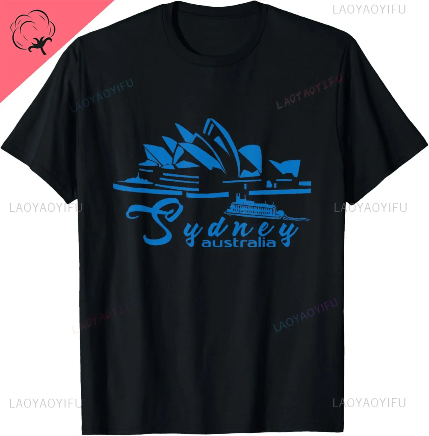 Sydney Opera | Sydney Australian Men Women Kids Aussie T-Shirt Breathable and Comfortable Cotton Summer Tops Camisas