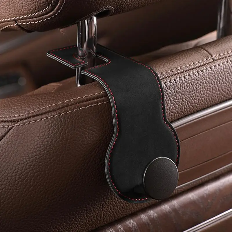 Car Seat Hooks For Headrest Reusable Car Bag Hooks Headrest Purse Hooks Soft Storage Organizer For Clothes Carry Bags Umbrellas