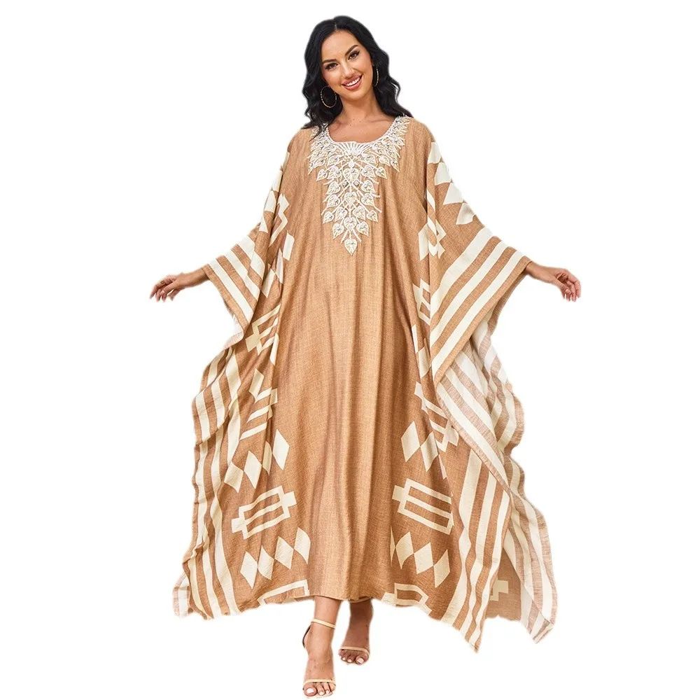 

Eid Dress Women Abaya Ramadan Diamond Bat Sleeve Muslim Caftan Robe Jalabiya Morocco Dubai Kaftan Islam 2026 Vestidos Largos