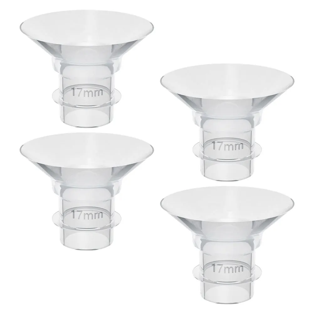 Accessoires d'allaitement en Silicone, Inserts de bride de 17MM, remplacement de calibre portable, pièces de tire-lait électrique pour bébé, 4 pièces