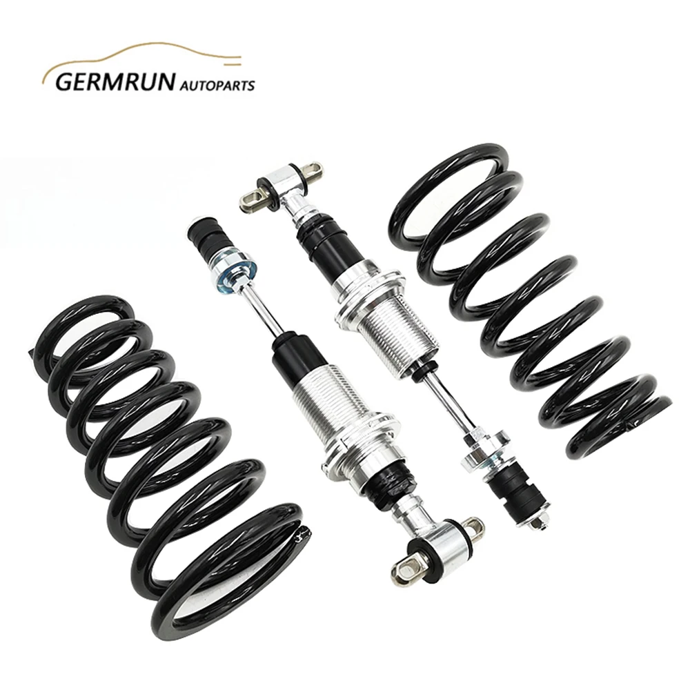 GM A F X G Body Adjustable Front Coilover Shocks SBC Small Block LS Springs 500lb 81/128