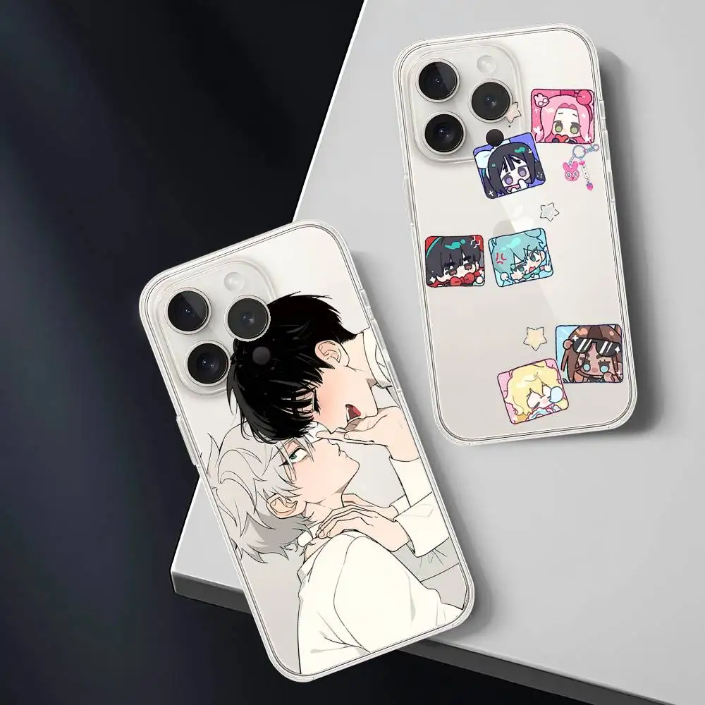 الغريبة المرحلة قضية الهاتف آيفون 17 16 15 14 زائد 13 12 11 برو ماكس الهاتف الغطاء الخلفي غطاء شفاف للصدمات #2