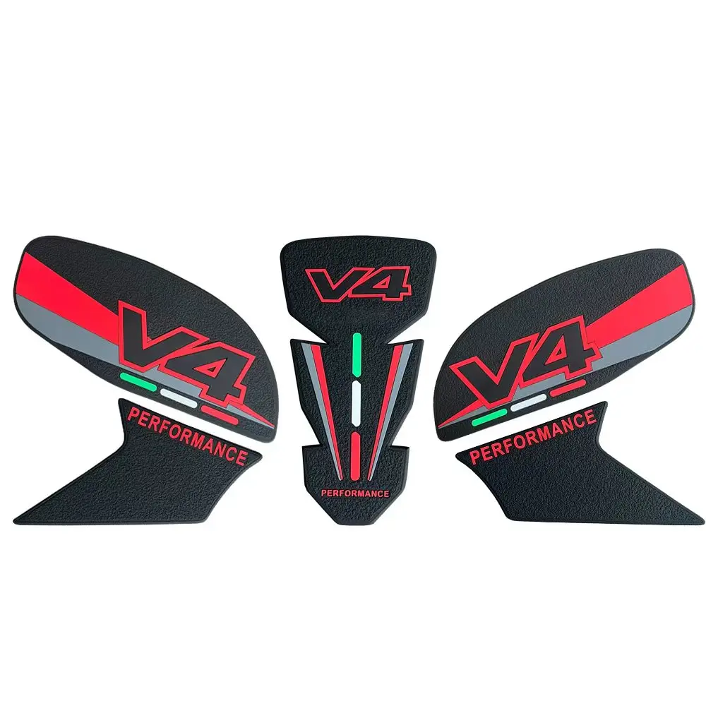 جديد تعديل خزان الوقود ملصق مكافحة زلة ملصق ثلاثية الأبعاد المطاط وسادة واقية ل Ducati Panigale V4 V4S ستريت فايتر V4/S 2025